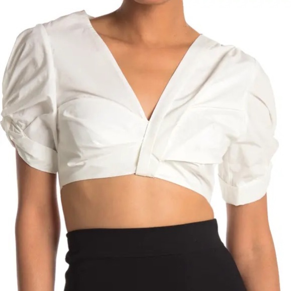 ALC Ryan crop top white nwt size 0